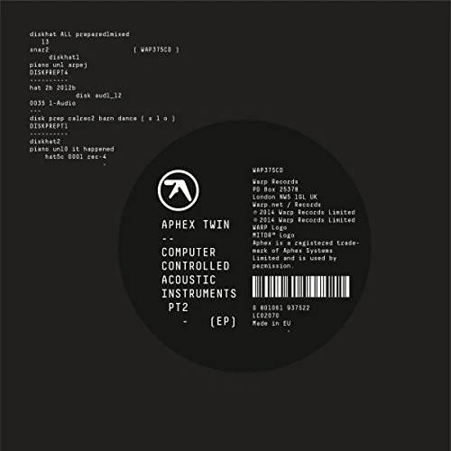 Aphex Twin - Computer Controlled Acoustic Instruments Pt 2 [Vinyl]