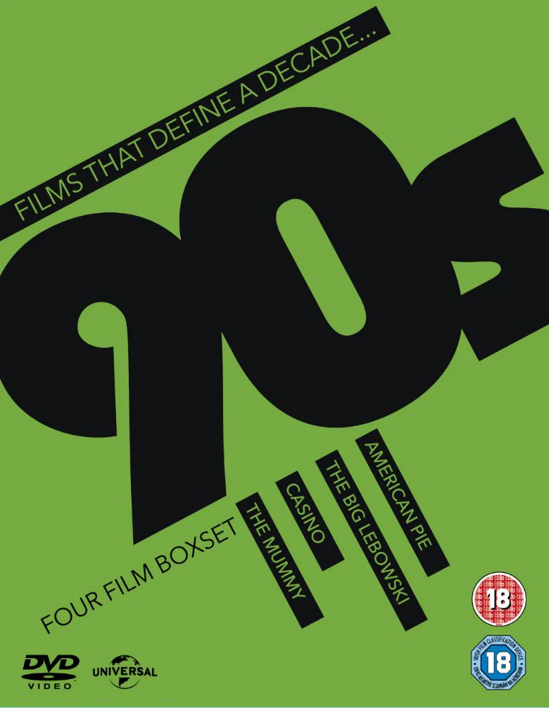 Films that define a decade boxset: 90's American Pie/The Big Lebowski/Casino/The Mummy