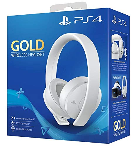Gold Wireless Headset - White Edition (PS4)